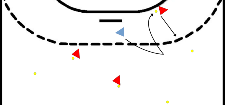 Sprintspiel mit Markierungsscheiben